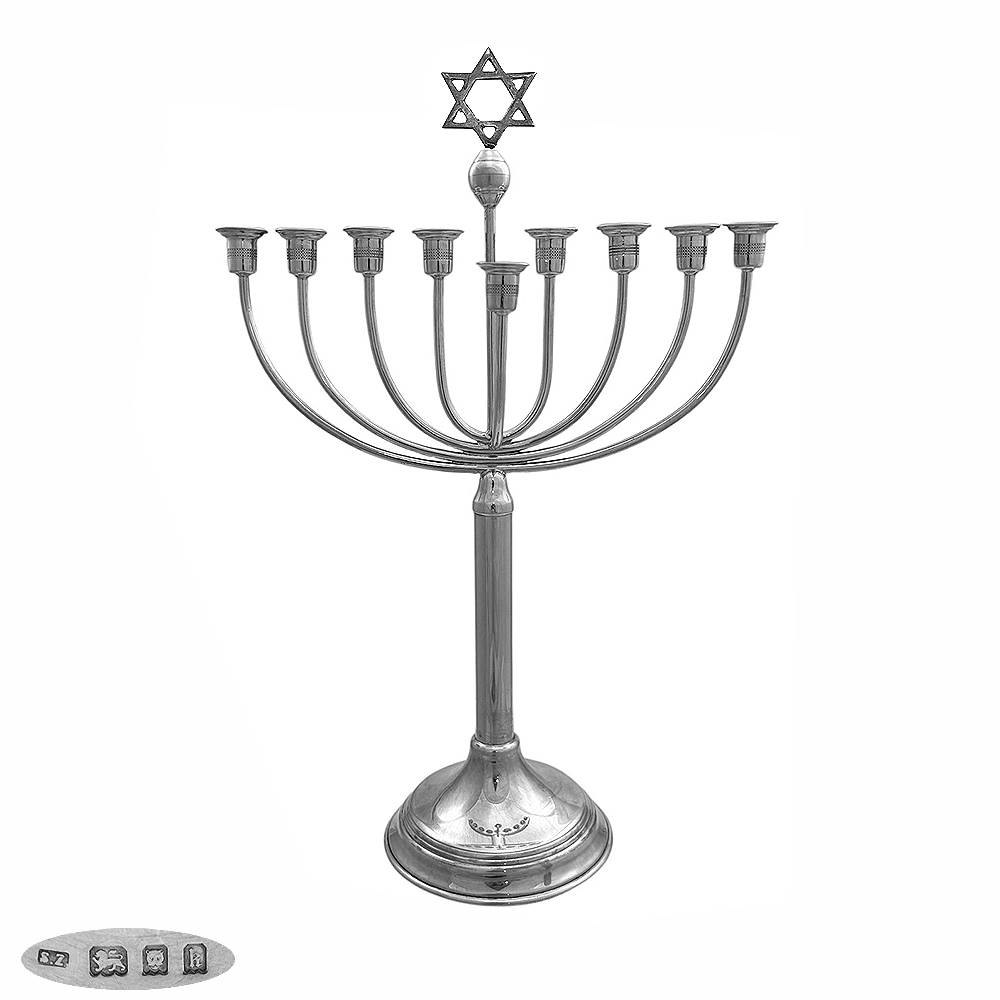 Sterling Silver Menorah London 1925